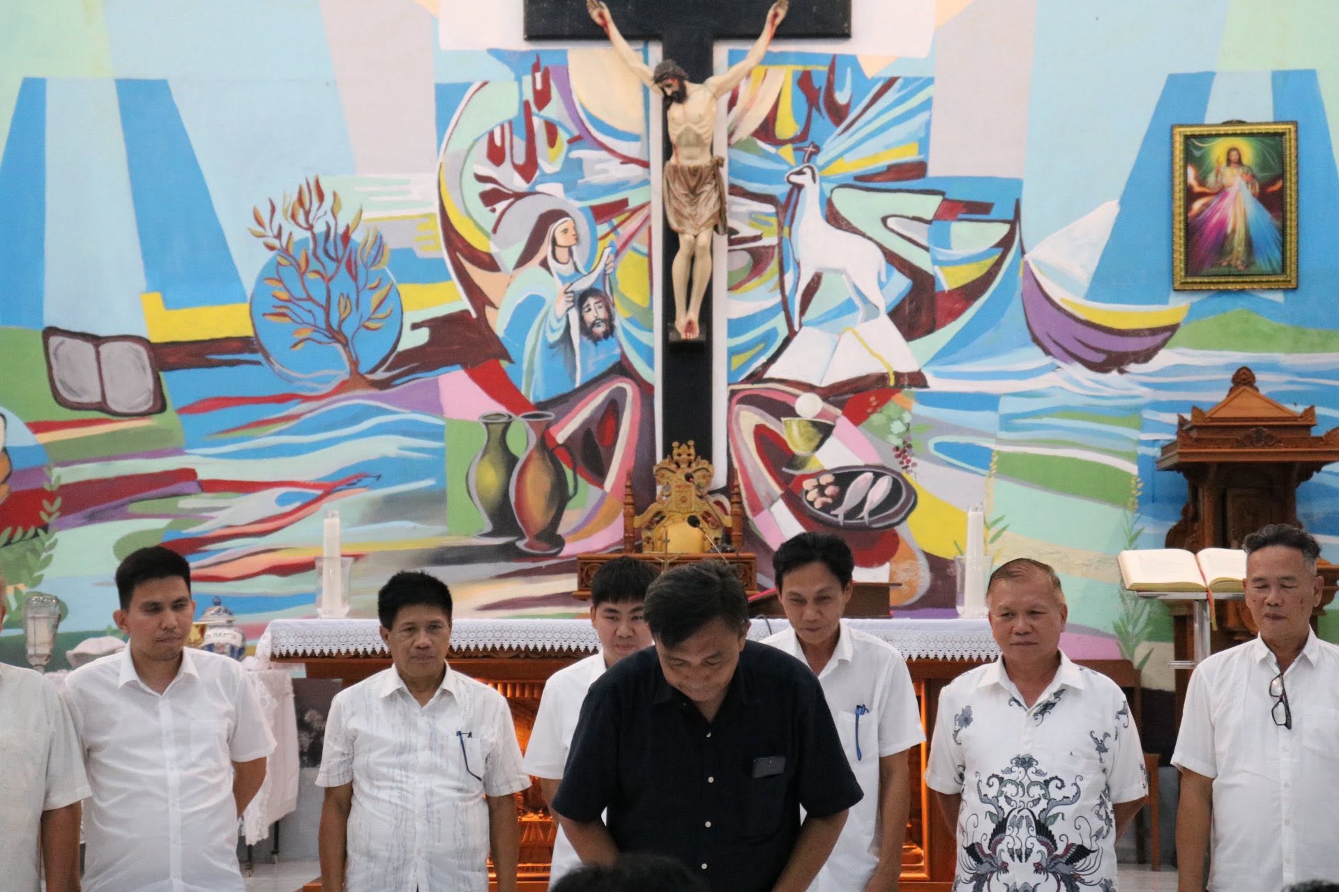 Foto kegiatan Lomba Koor KBK antar Unit Paroki Kaiwatu, dalam rangka memeriahkan Pesta Pelindung dan HUT Paroki Kaiwatu ke-7, yang dilaksanakan di Gereja Paroki Kaiwatu. ✨